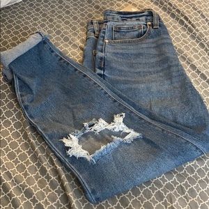 High rise mom jeans